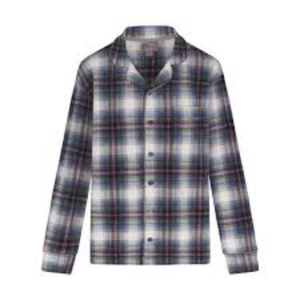 SKIMS Oversized Flannel Button Down Sleep Lounge Shirt